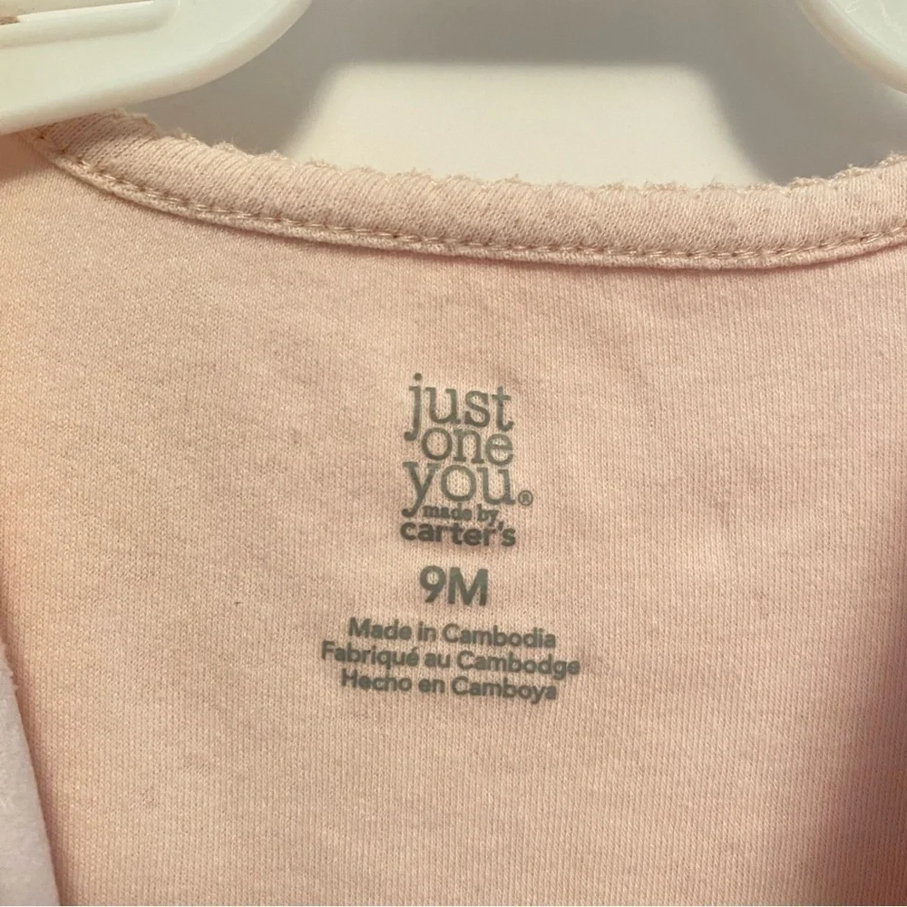 Carter's Baby Girl Infant Cotton Footie PJs 4 Pairs Size 9 Months